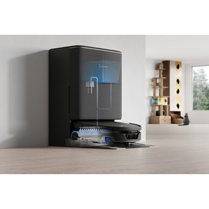 Ecovacs Deebot T90S Pro Omni, wet & dry, juodas - Dulkių siurblys robotas