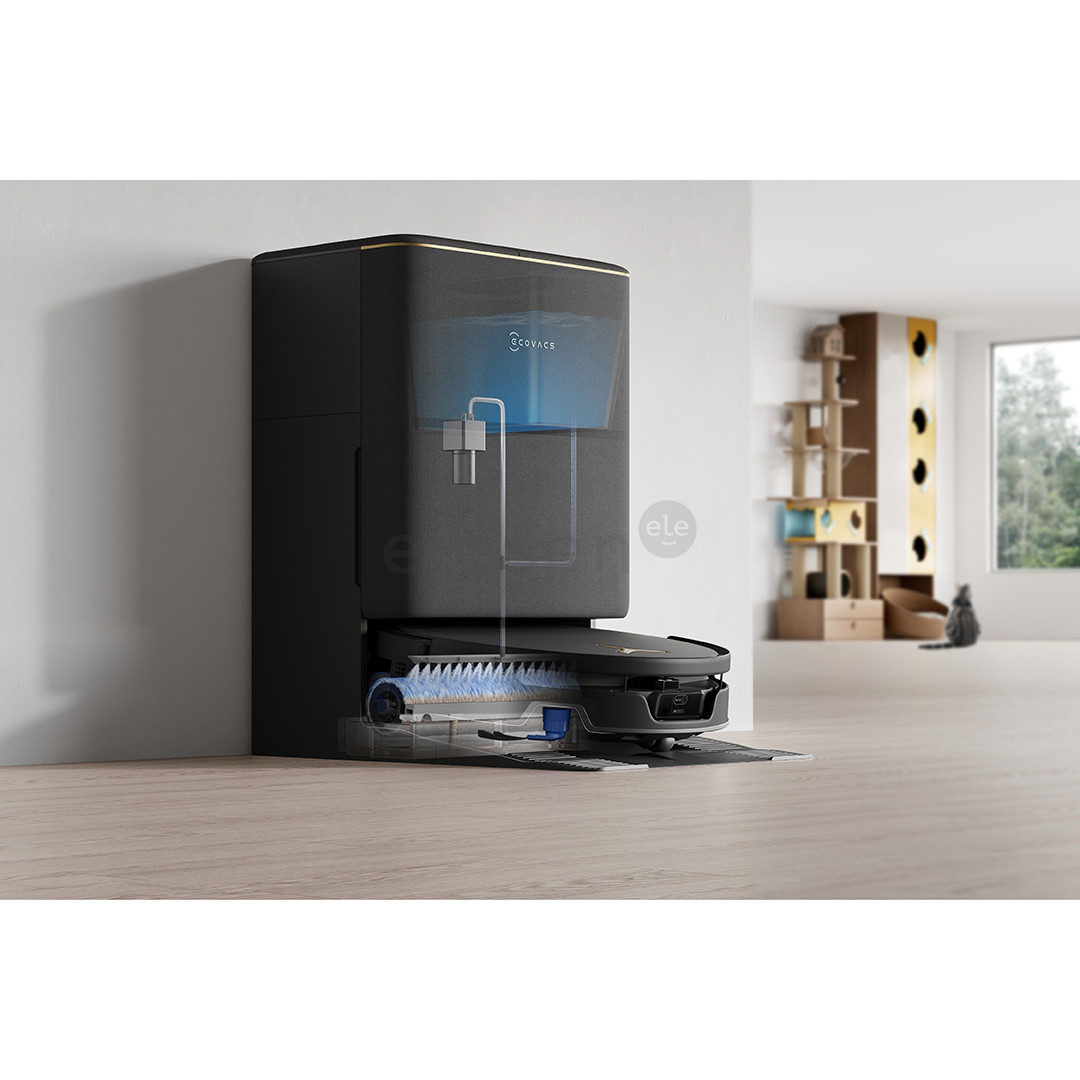 Ecovacs Deebot T90S Pro Omni, wet & dry, juodas - Dulkių siurblys robotas