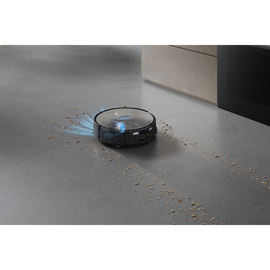 Ecovacs Deebot X12S OmniCyclone, wet & dry, pilkas - Dulkių siurblys robotas