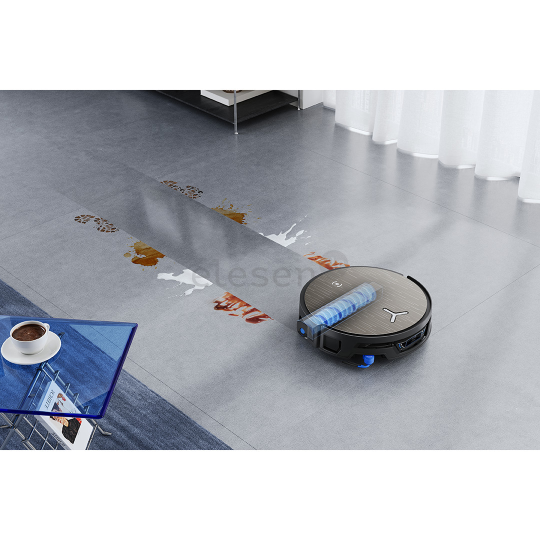 Ecovacs Deebot X12S OmniCyclone, wet & dry, pilkas - Dulkių siurblys robotas