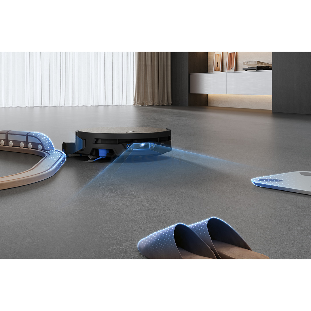 Ecovacs Deebot X12S OmniCyclone, wet & dry, pilkas - Dulkių siurblys robotas
