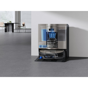 Ecovacs Deebot X12S OmniCyclone, wet & dry, pilkas - Dulkių siurblys robotas