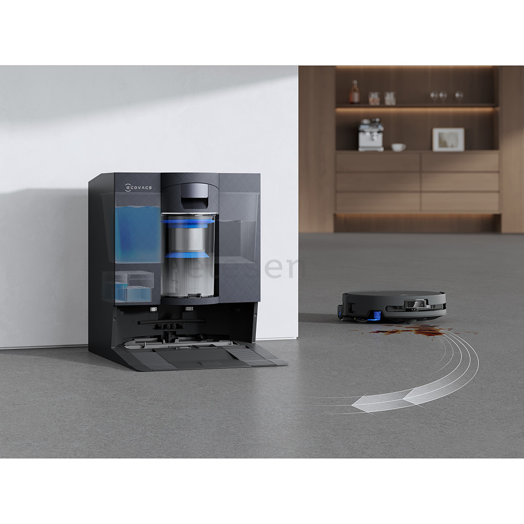 Ecovacs Deebot  X11S OmniCyclone, care kit, wet & dry, juodas - Dulkių siurblys robotas