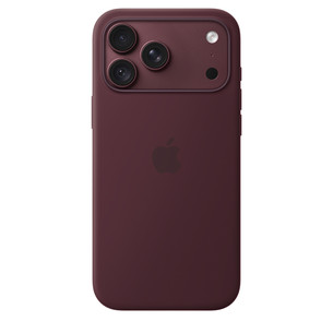 Apple Silicone Case with Magsafe, iPhone 18 Pro Max, темно-красный - Чехол