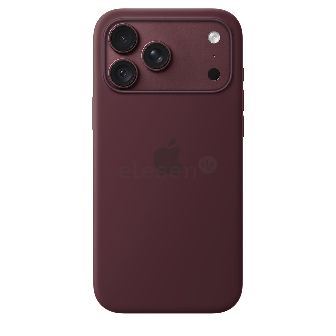 Apple Silicone Case with Magsafe, iPhone 18 Pro Max, темно-красный - Чехол