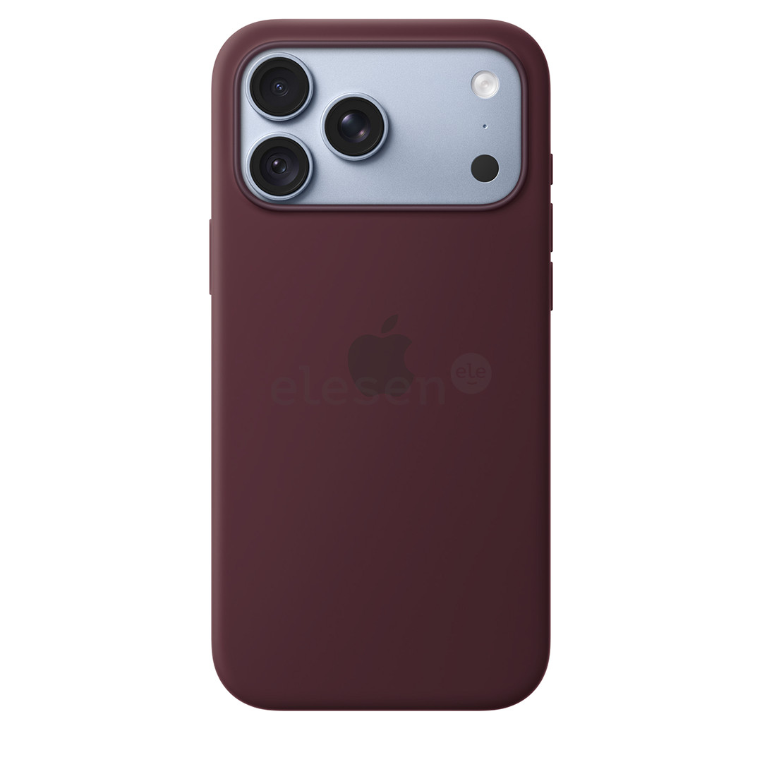 Apple Silicone Case with Magsafe, iPhone 18 Pro Max, темно-красный - Чехол