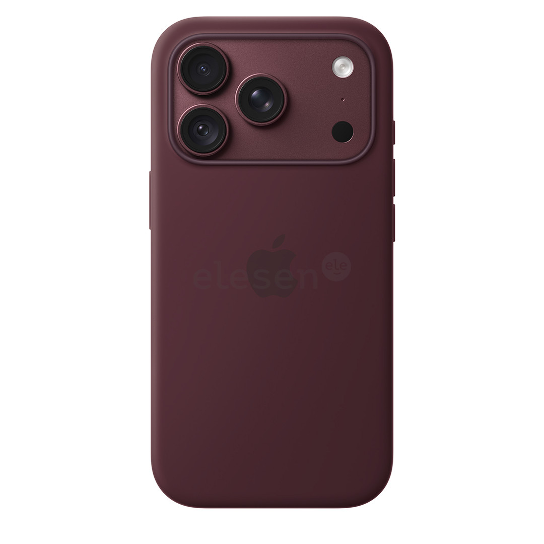 Apple Silicone Case with Magsafe, iPhone 18 Pro, tamsiai raudonas - Dėklas
