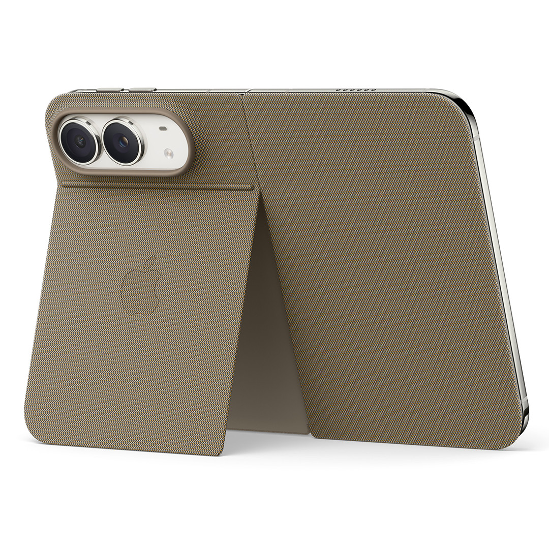 Apple iPhone Duo Folio with Kickstand, šviesiai rudas - Case