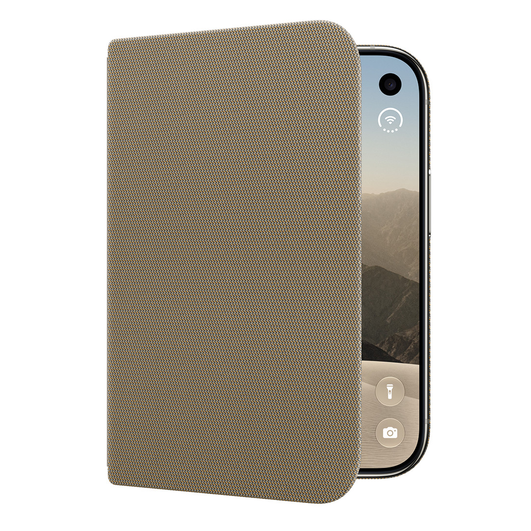 Apple iPhone Duo Folio with Kickstand, šviesiai rudas - Case