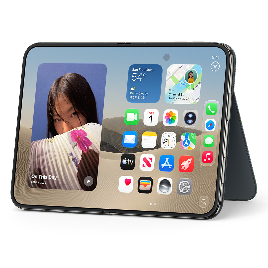 Apple iPhone Duo Folio with Kickstand, tamsiai mėlynas - Dėklas