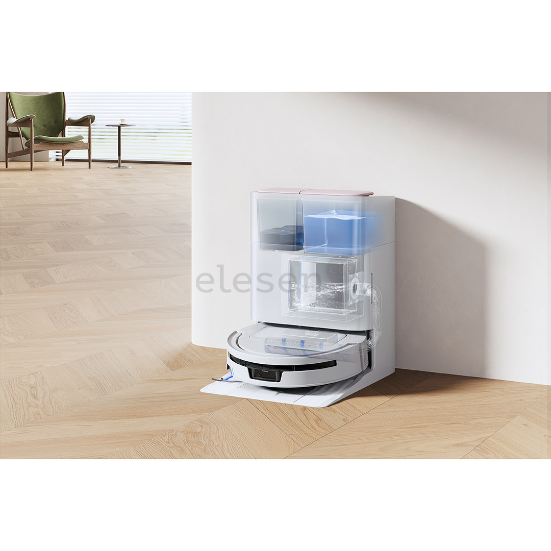 Ecovacs Deebot T90 Max Pro Omni, wet & dry, baltas - Dulkių siurblys robotas