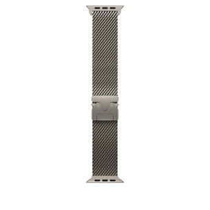 Apple Titanium Milanese Loop, 49 mm, M, natural - Watch band MK0D4ZM/A