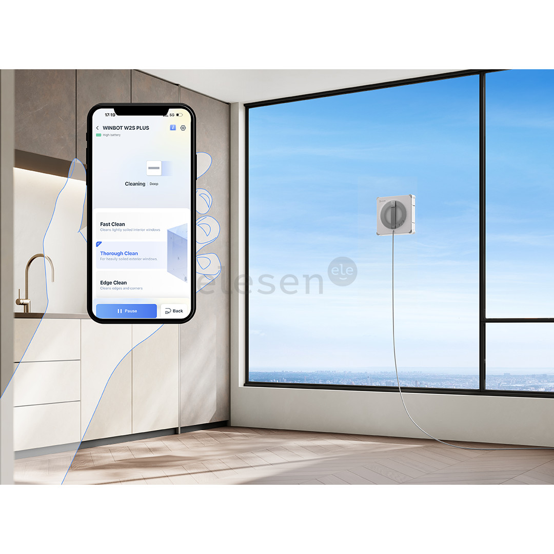 Ecovacs WINBOT W2S Pro, baltas/pilkas - Langų valymo robotas