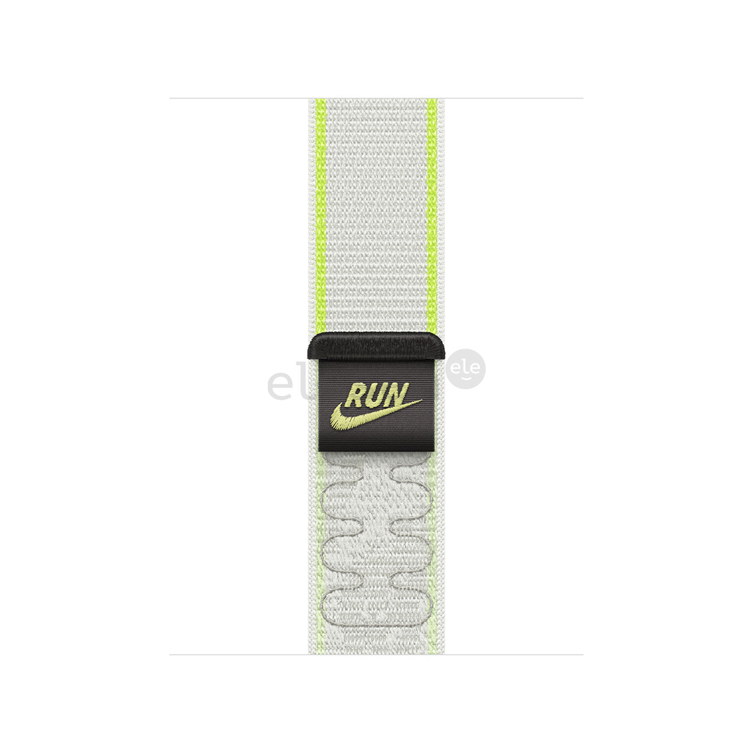 Apple Nike Sport Loop, 42 mm, baltas / žalias - Dirželis