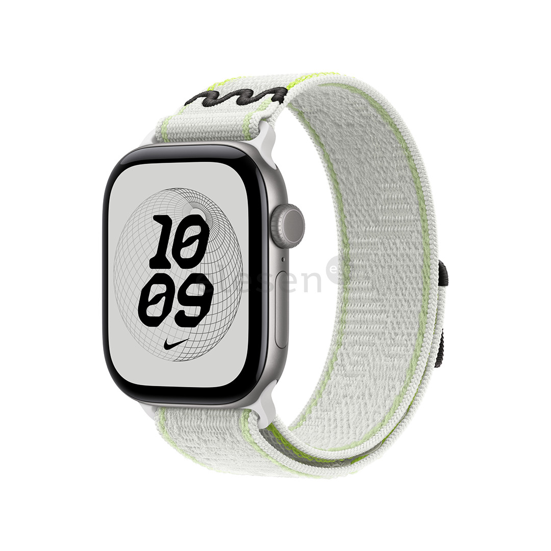 Apple Nike Sport Loop, 42 mm, baltas / žalias - Dirželis