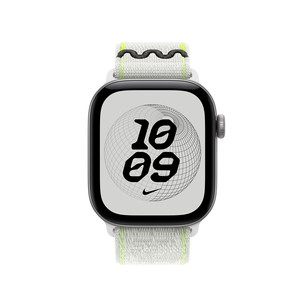 Apple Nike Sport Loop, 42 mm, baltas / žalias - Dirželis