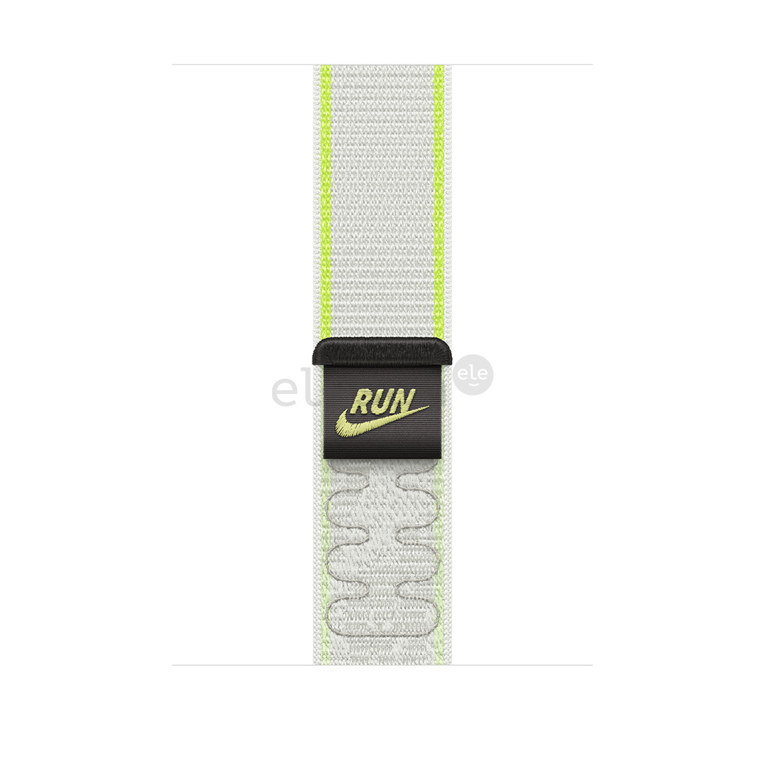 Apple Nike Sport Loop, 46 mm, baltas / žalias - Dirželis