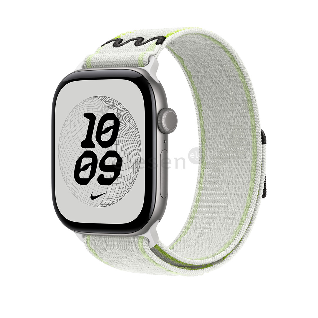 Apple Nike Sport Loop, 46 mm, baltas / žalias - Dirželis