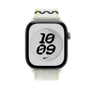 Apple Nike Sport Loop, 46 mm, baltas / žalias - Dirželis