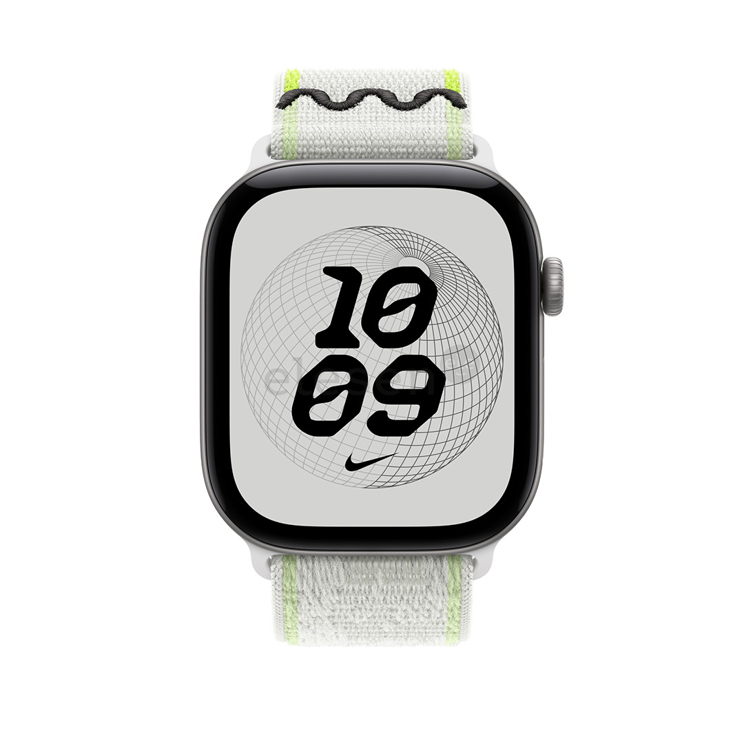 Apple Nike Sport Loop, 46 mm, baltas / žalias - Dirželis