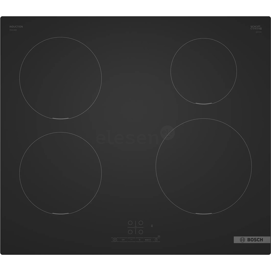 Bosch Series 4, width 59.2 cm, frameless, matte black - Built-in induction hob
