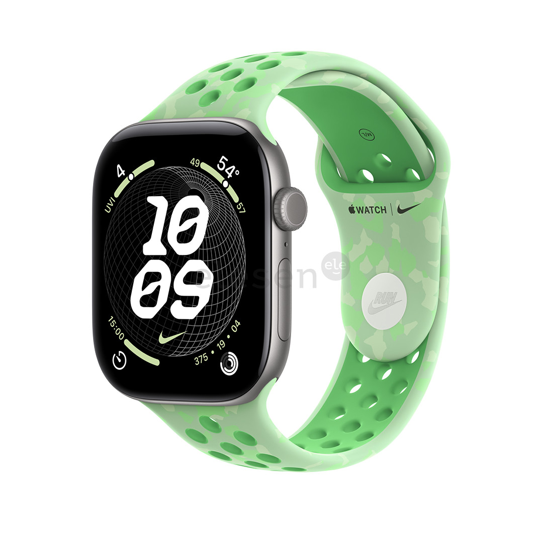 Apple Nike Sport Band, 46 mm, S/M, žalias - Dirželis