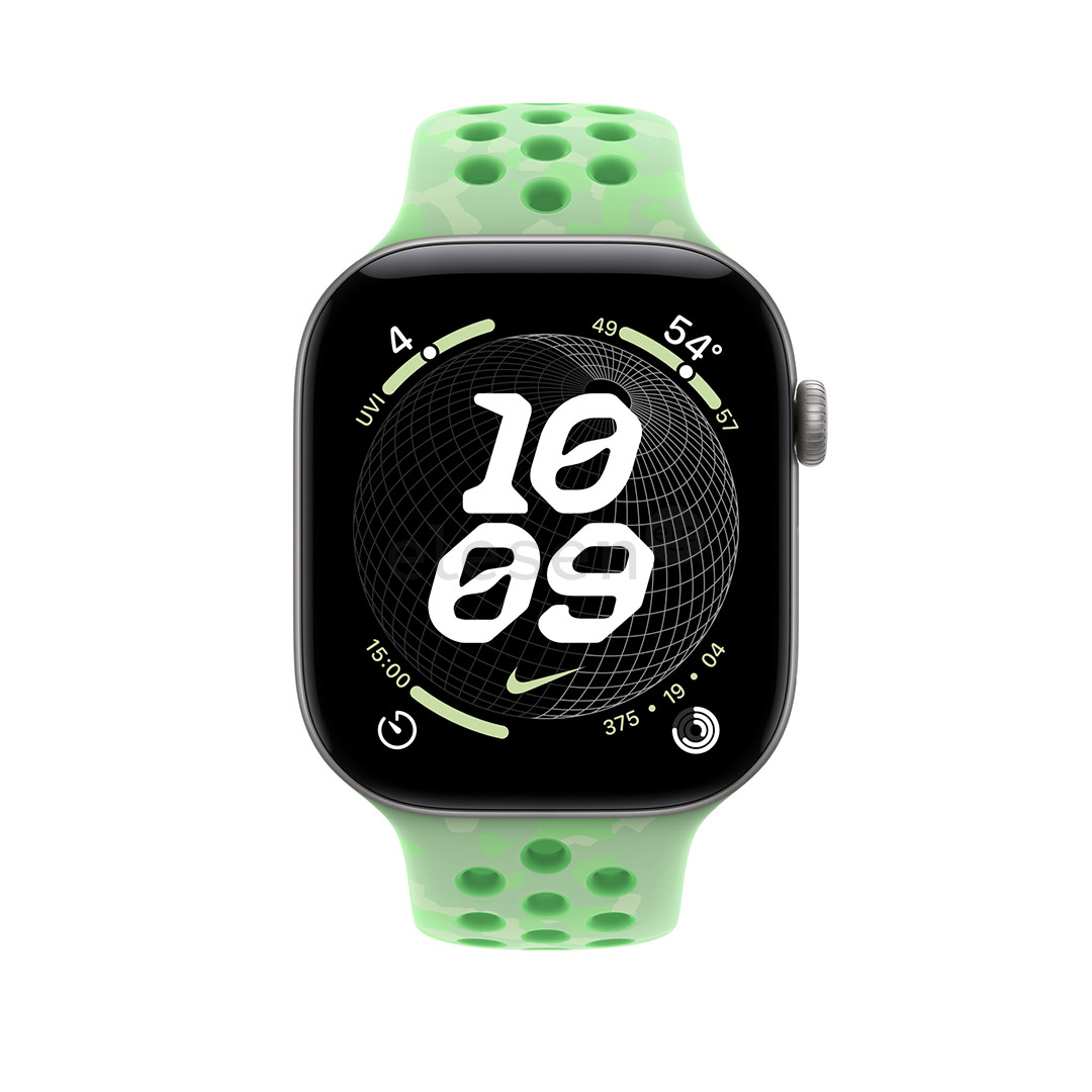 Apple Nike Sport Band, 46 mm, S/M, žalias - Dirželis
