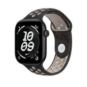 Apple Nike Sport Band, 46 mm, M/L, juodas - Dirželis