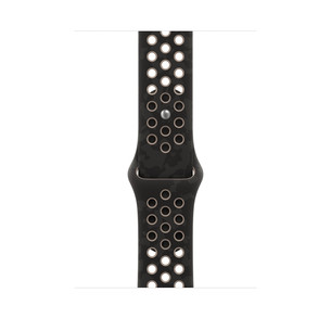 Apple Nike Sport Band, 46 mm, S/M, juodas - Dirželis MKTN4ZM/A