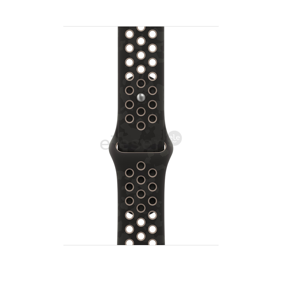 Apple Nike Sport Band, 46 mm, S/M, juodas - Dirželis
