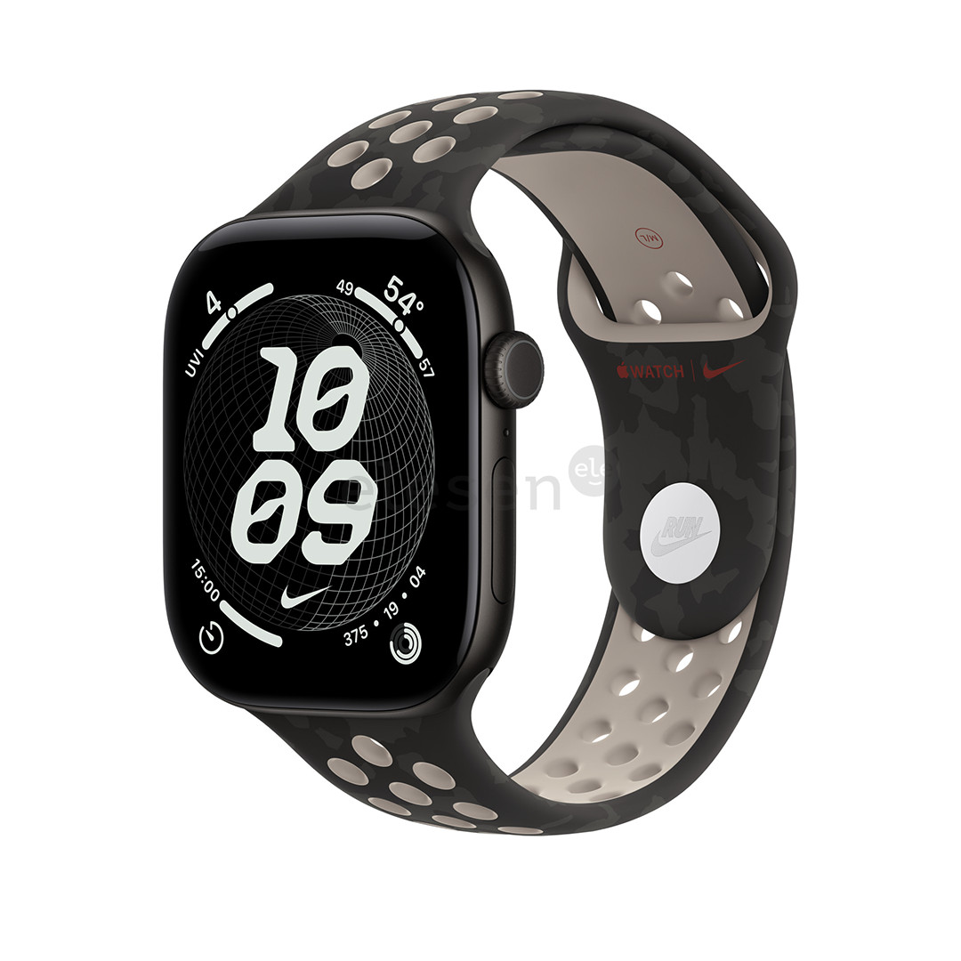 Apple Nike Sport Band, 46 mm, S/M, juodas - Dirželis