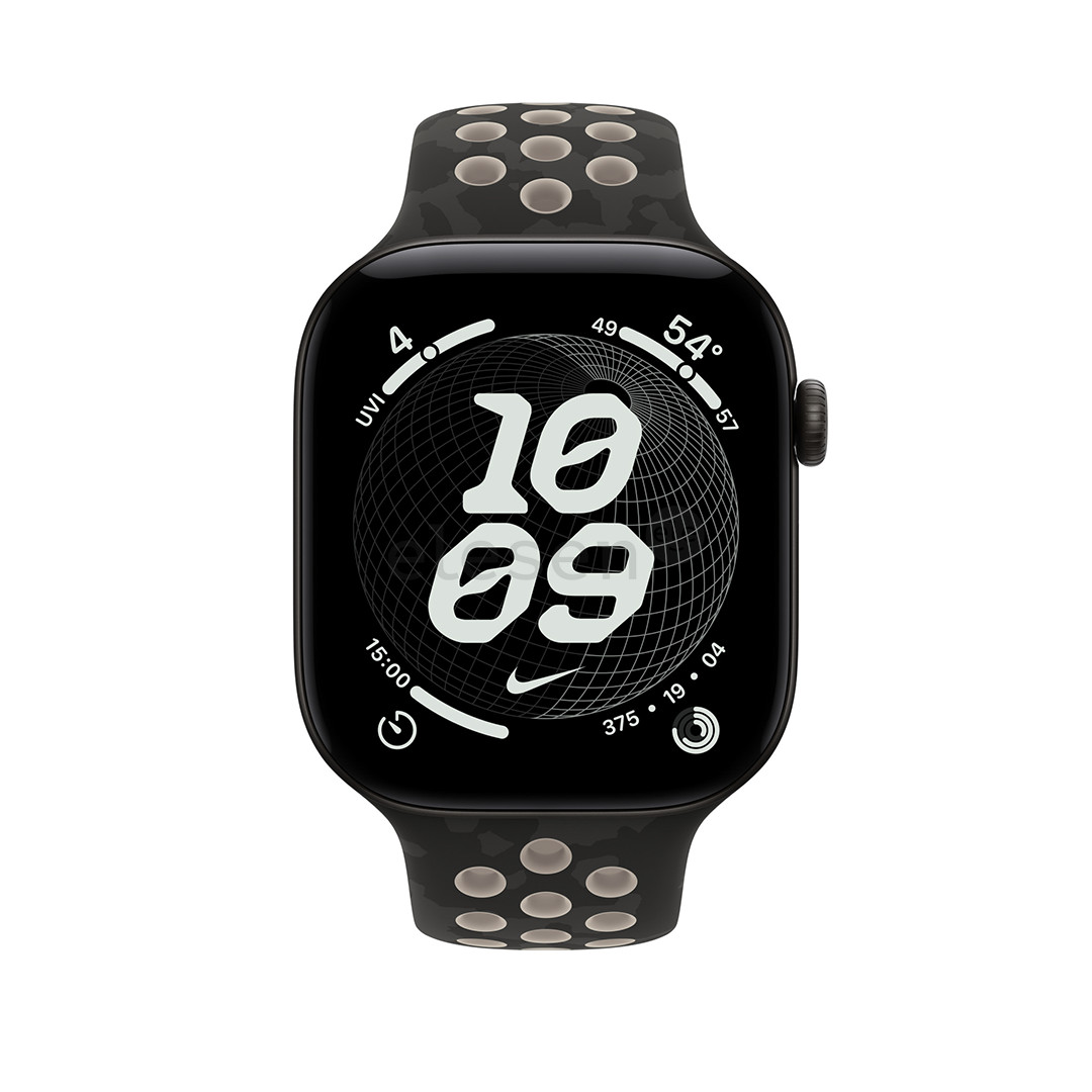 Apple Nike Sport Band, 46 mm, S/M, juodas - Dirželis