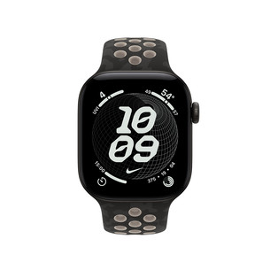 Apple Nike Sport Band, 42 mm, S/M, juodas - Dirželis