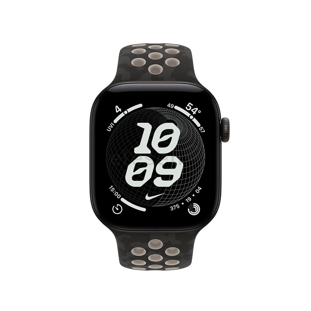 Apple Nike Sport Band, 42 mm, S/M, juodas - Dirželis