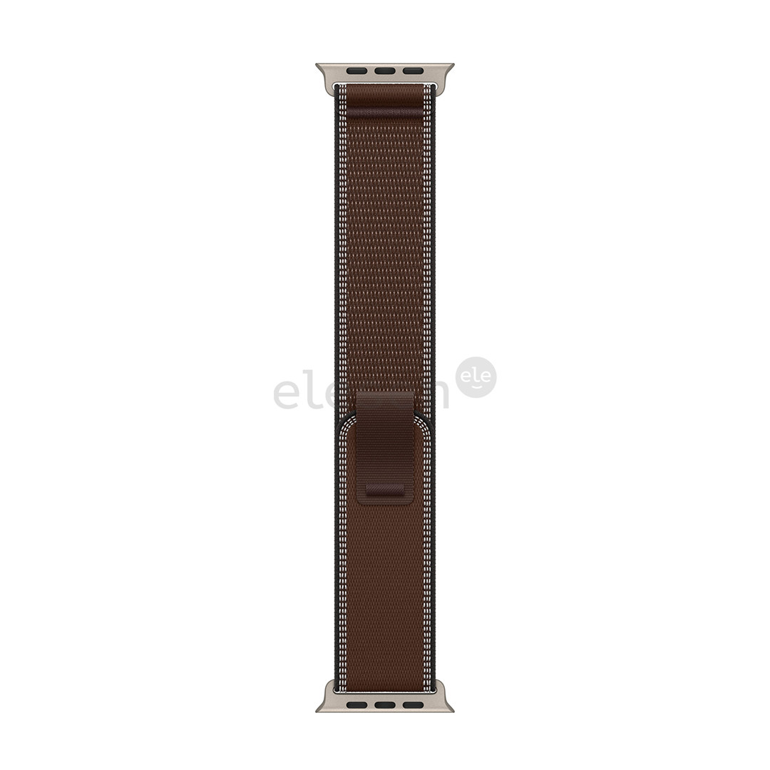 Apple Trail loop, 49 mm, natural titanium, M/L, burgundy - Watch band