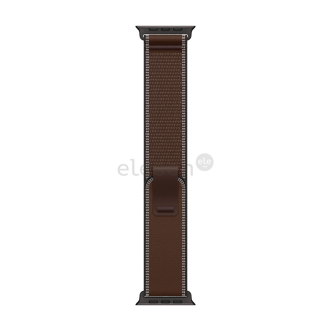 Apple Trail loop, 49 mm, black titanium, S/M, dark umber - Watch band