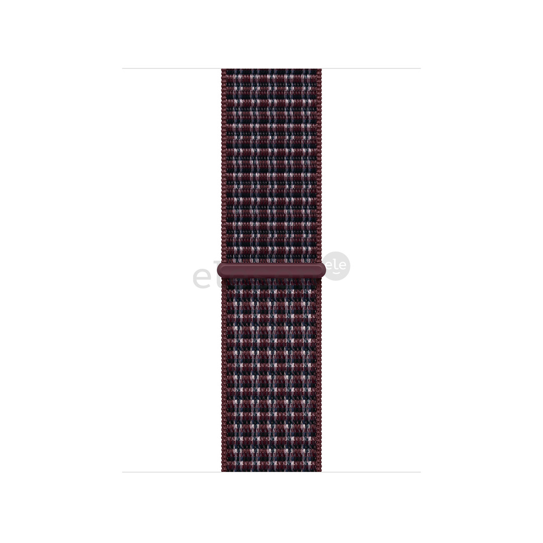 Apple Sport Loop, 42 mm, burgundy plaid - Watch strap
