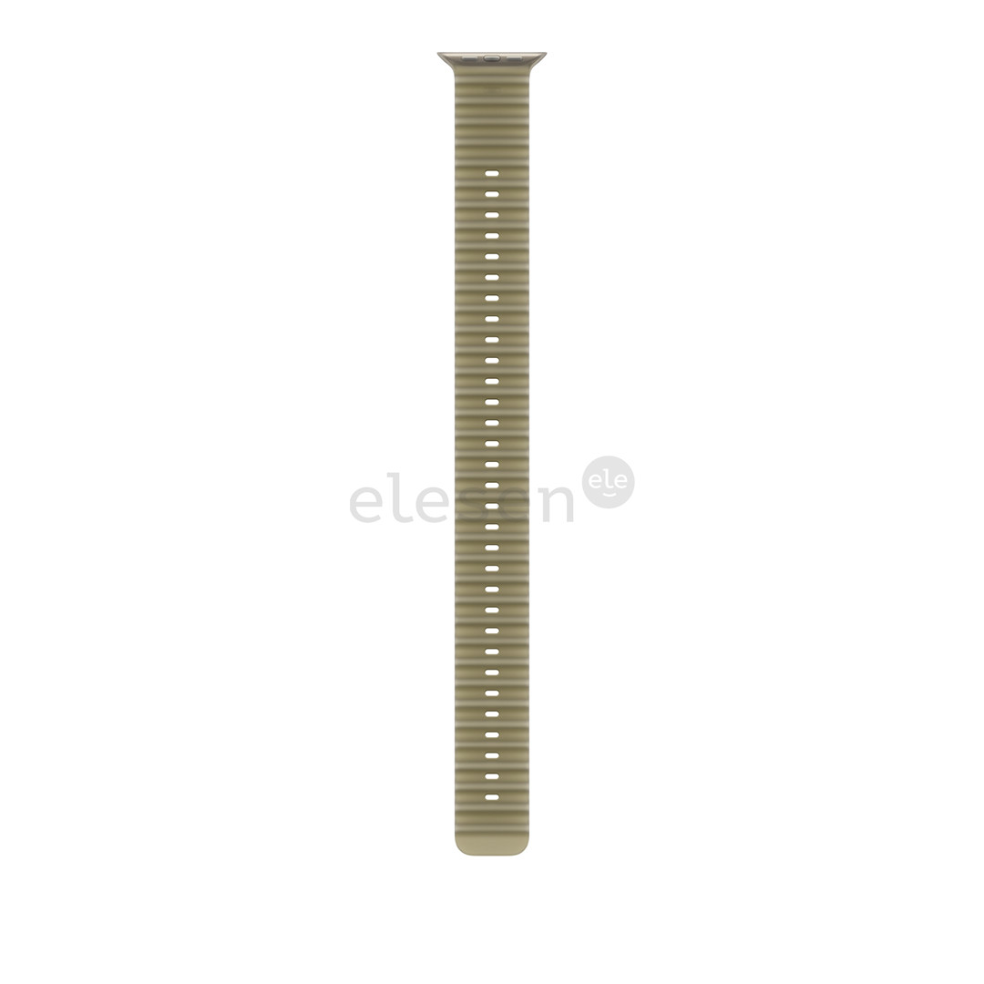 Apple Ocean Band Extension, 49 mm, natūralaus titano / skaidriai žalias - Dirželio prailginimas