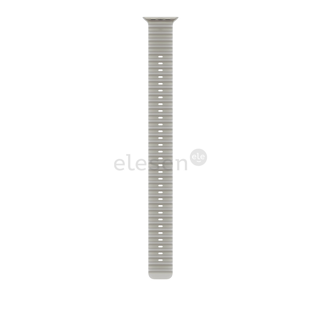 Apple Ocean Band Extension, 49 mm, natūralaus titano / skaidriai pilkas - Dirželio prailginimas