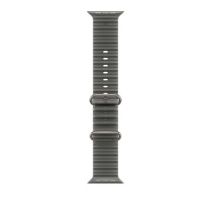 Apple Ocean Band, 49 mm, natural titanium / translucent black - Watch band MK7P4ZM/A