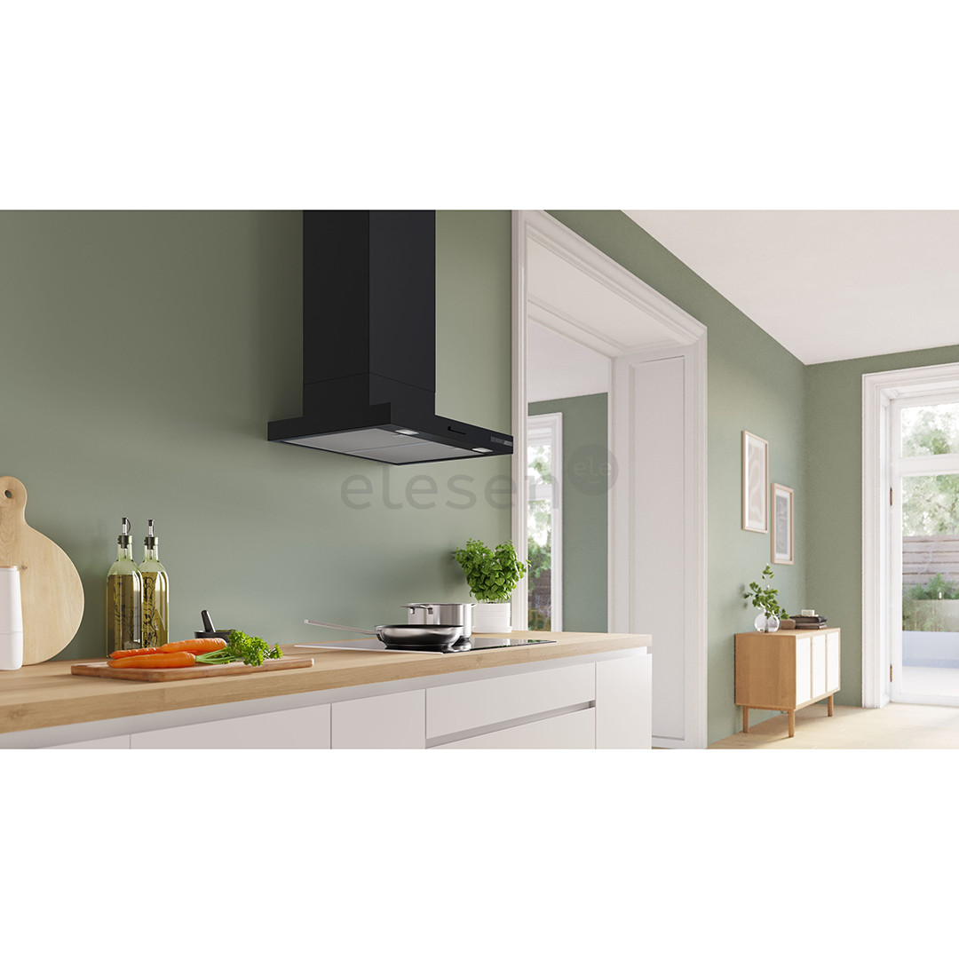 Bosch, Series 2, 399 m³/h, width 59.8 cm, matte black - Cooker hood
