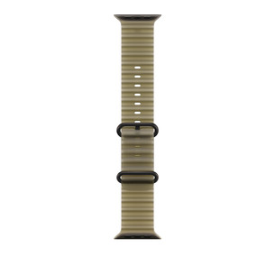 Apple Ocean Band, 49 mm, black titanium / translucent kelp - Watch band MKAV4ZM/A