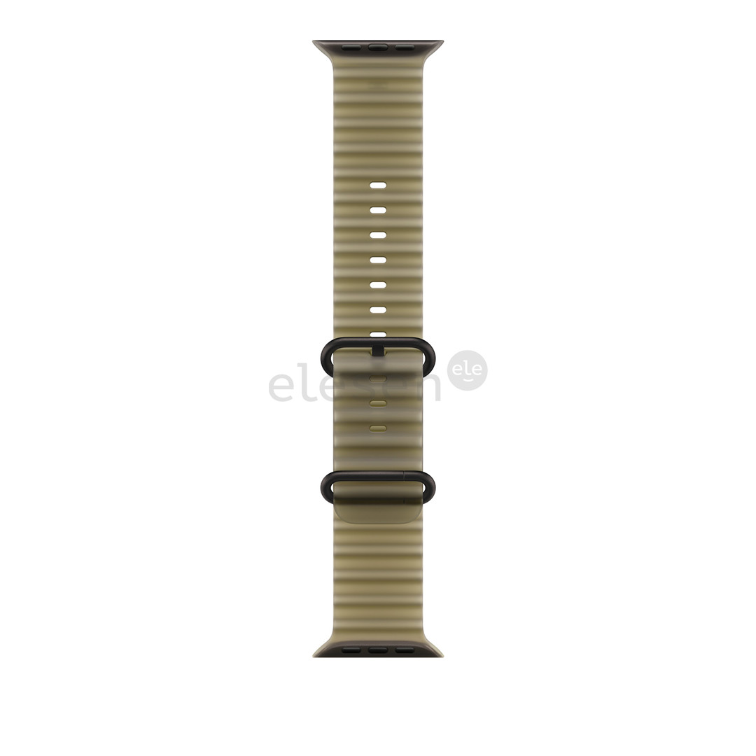 Apple Ocean Band, 49 mm, black titanium / translucent kelp - Watch band