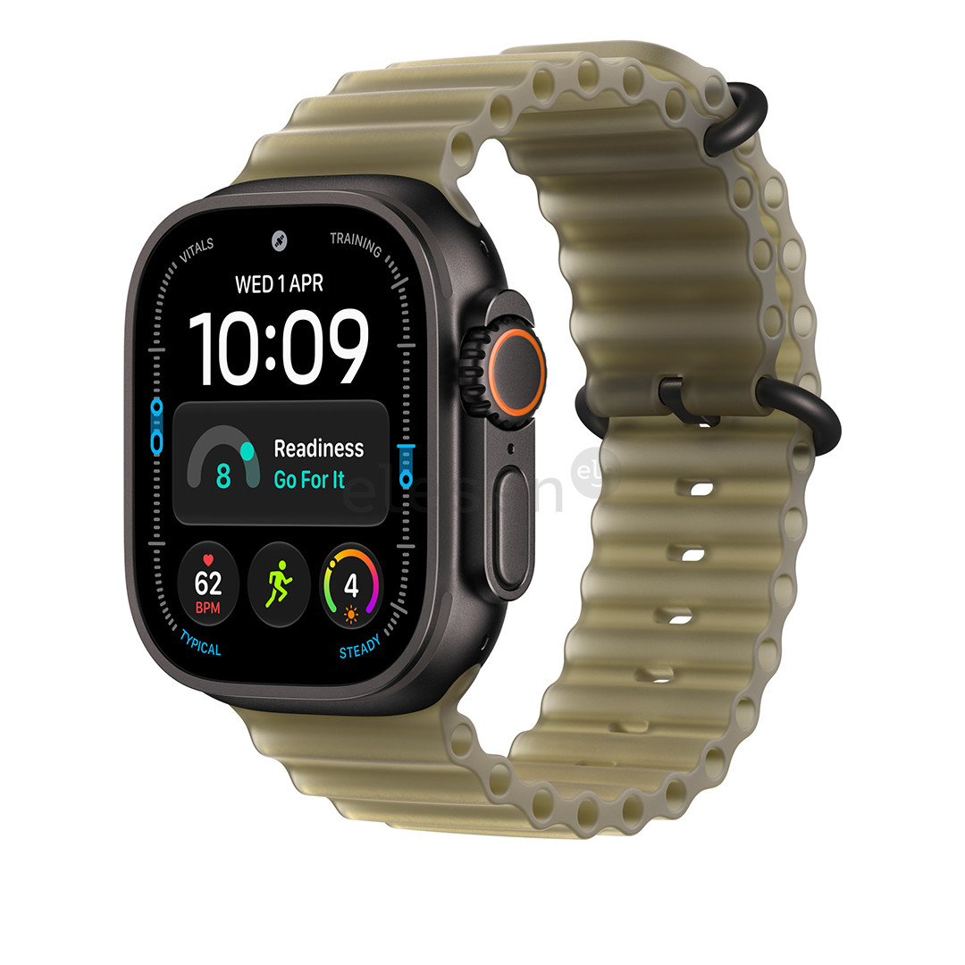 Apple Ocean Band, 49 mm, black titanium / translucent kelp - Watch band