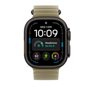 Apple Ocean Band, 49 mm, black titanium / translucent kelp - Watch band