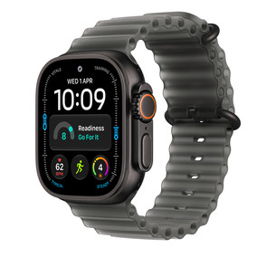 Apple Ocean Band, 49 mm, black titanium / translucent black - Watch band MKAY4ZM/A