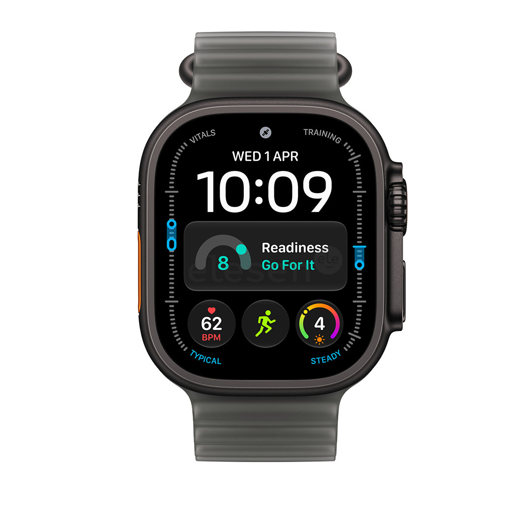 Apple Ocean Band, 49 mm, black titanium / translucent black - Watch band