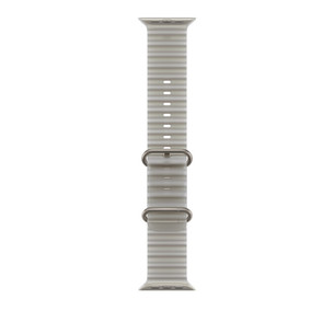 Apple Ocean Band, 49 mm, natural titanium / translucent grey - Watch band