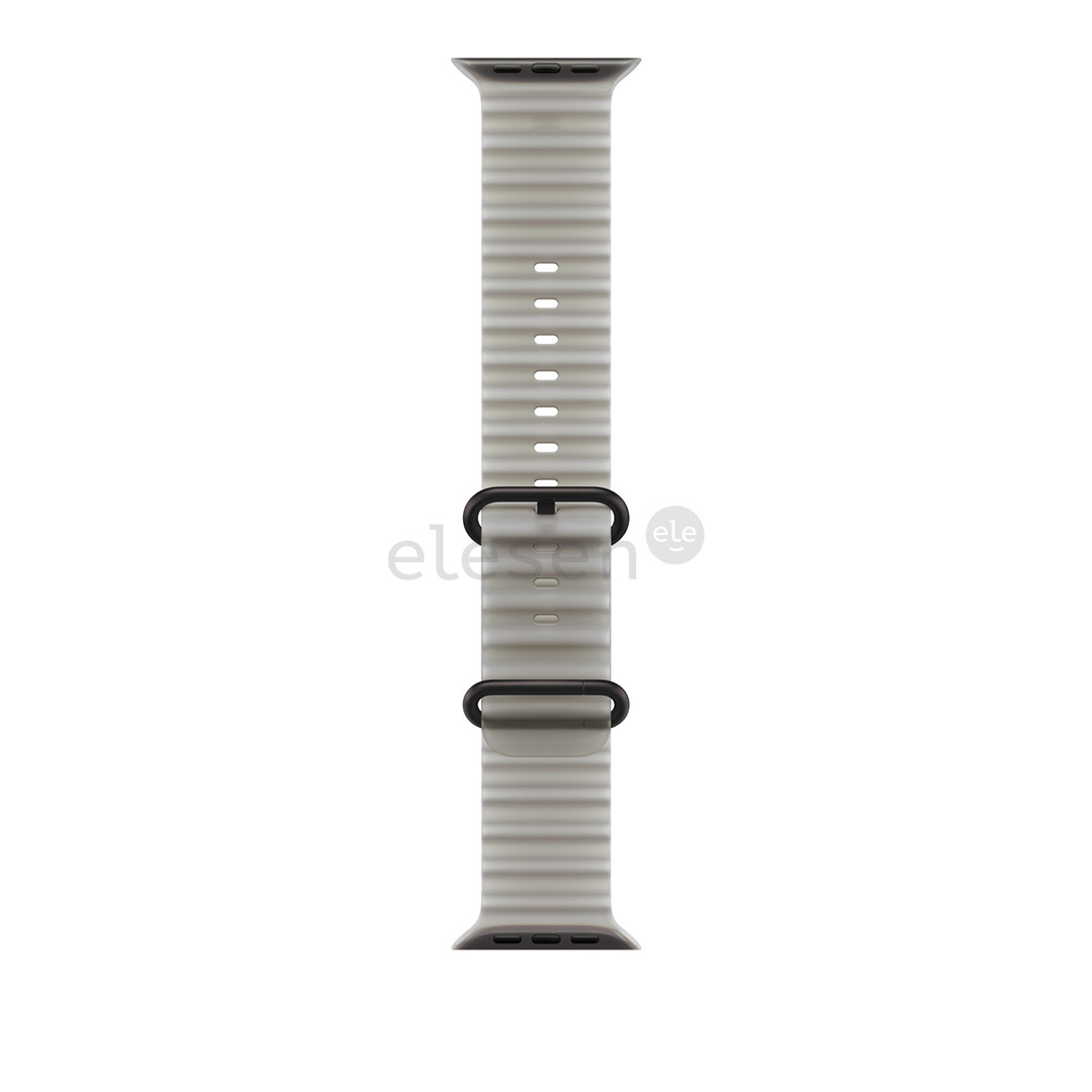 Apple Ocean Band, 49 mm, black titanium / translucent grey - Watch band