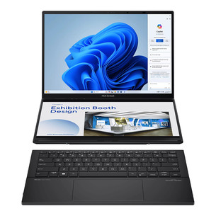 Asus Zenbook Duo OLED, 14'', WUXGA, OLED, Ultra 7, 16 GB, 1 TB, ENG, tamsiai pilkas - Nešiojamasis kompiuteris UX8406CA-QL287W